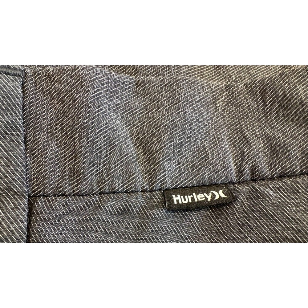 Hurley Men's Shorts Size 36 Gray Chino Flat Front Button Closure Flap Pockets - Picture 3 of 12